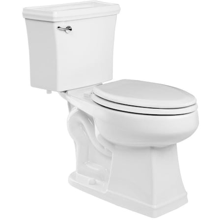 Proflo Holyoke 1.28 gpf Elongated Two Piece Toilet in White PROPFHLC312HEWH